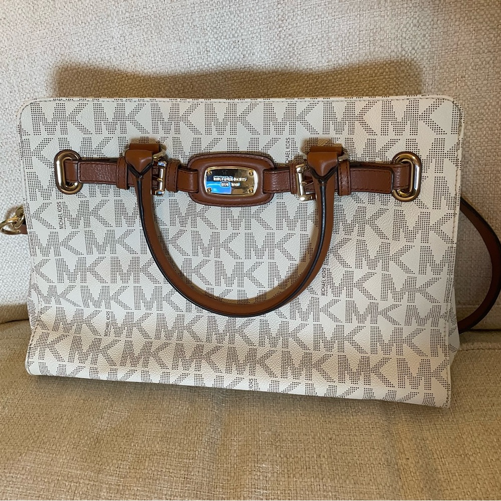 Michael Kors Vanilla Hamilton Satchel
